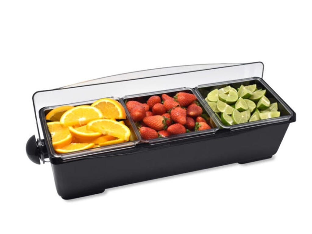 Premium Garnish holder 3xL Black