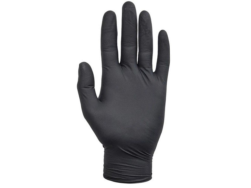 Nitrile Powder Free Gloves Black color , Size S, 10x100stk/kl