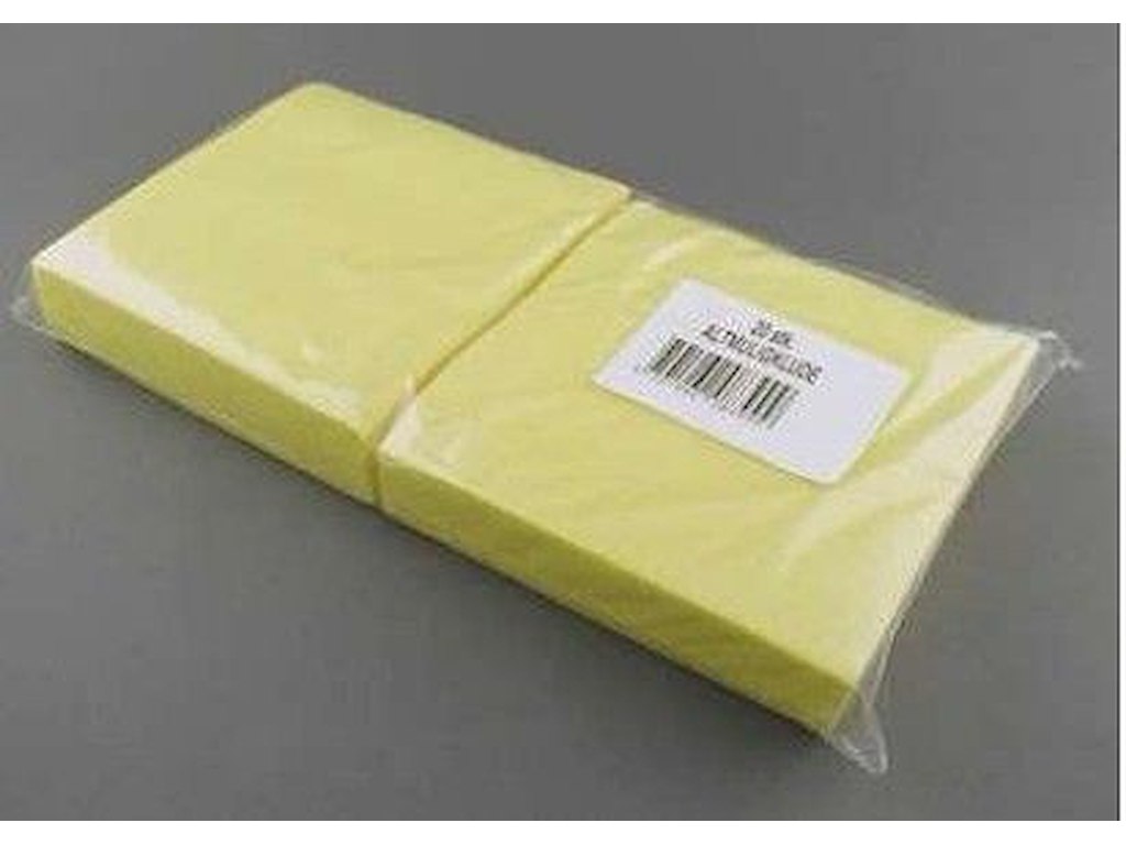 Altmuligklud, 38x38cm, 110 g/m2, gul, 20stk/pk