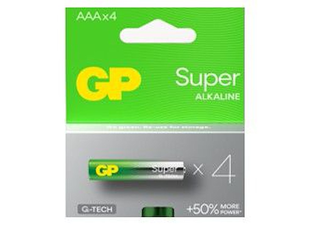 Batteri AA, GP Super Alkaline 15A/LR6, 4stk/pk