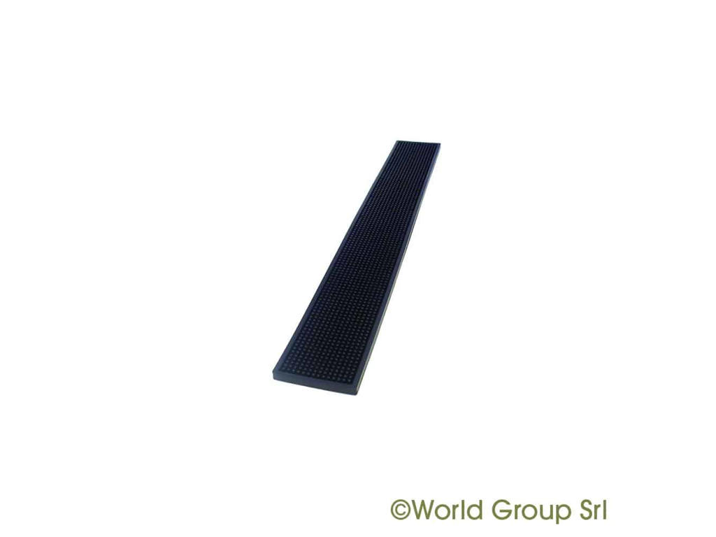 Barmåtte Sort luksus 70x10 cm