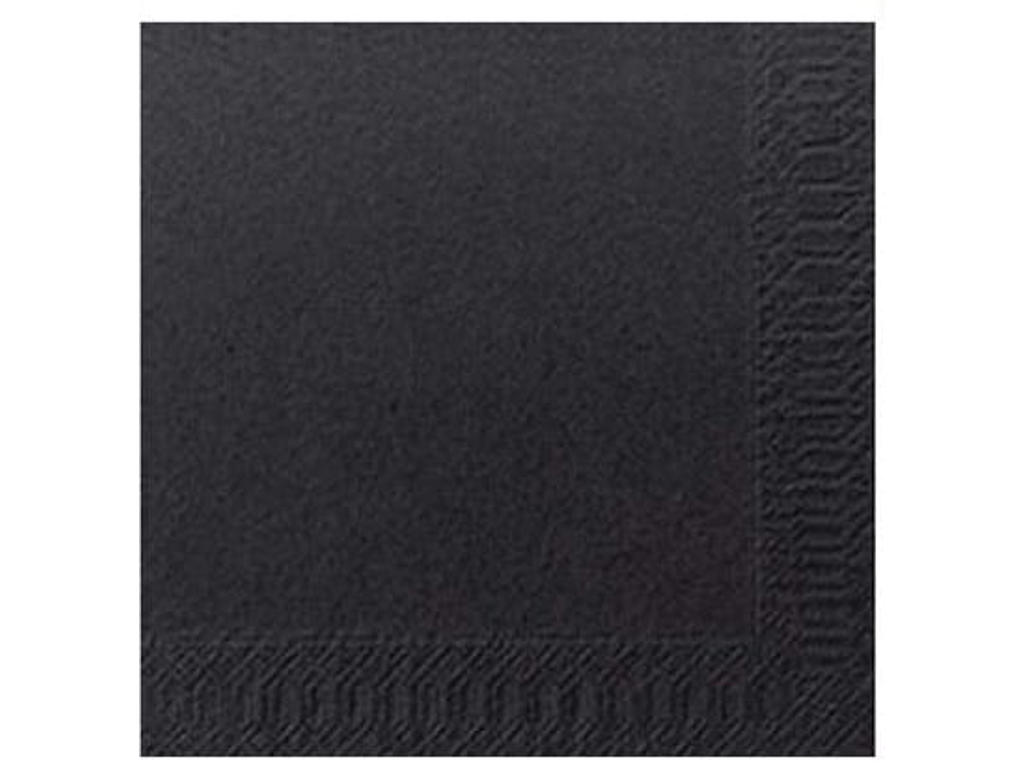 Cocktailserviet 3-lags Sort 250 stk