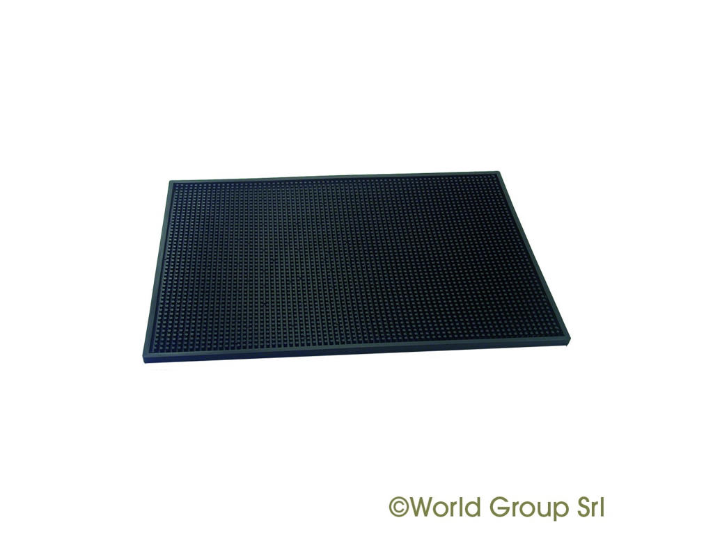 Barmåtte Sort Luksus 30x45 cm