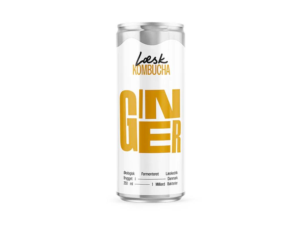 LÆSK Ginger Kombucha Økologisk 24 stk. 25 cl
