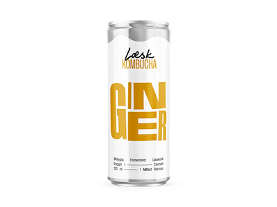 LÆSK Ginger Kombucha Økologisk 24 stk. 25 cl