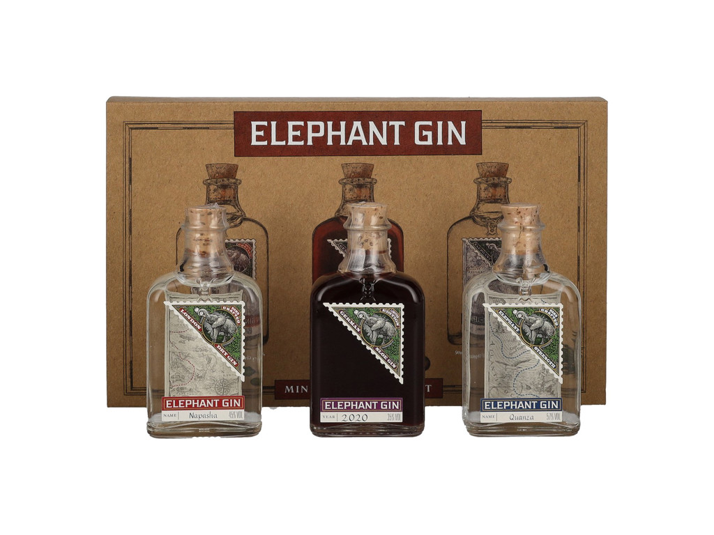 Elephant Gin Miniature Sample Set 3x5 cl,