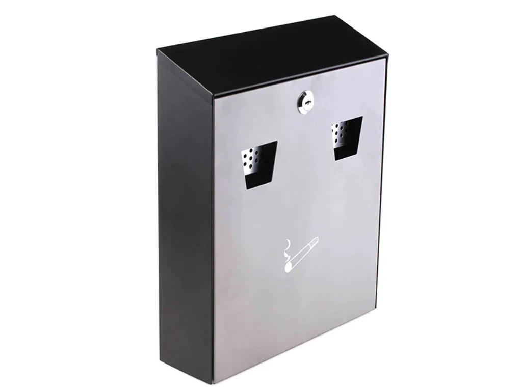 Vægmonteret Sort-Grå Askebæger udendørs