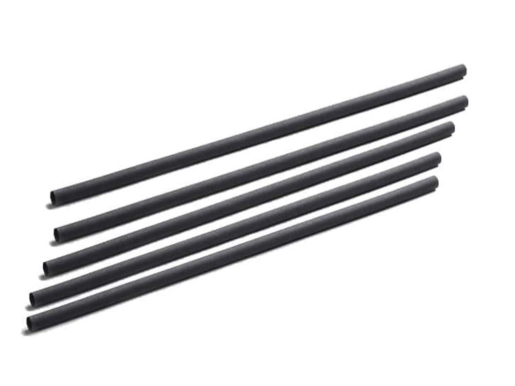 Bambusfibre Sugerør Sort 5x140mm (250 stk)