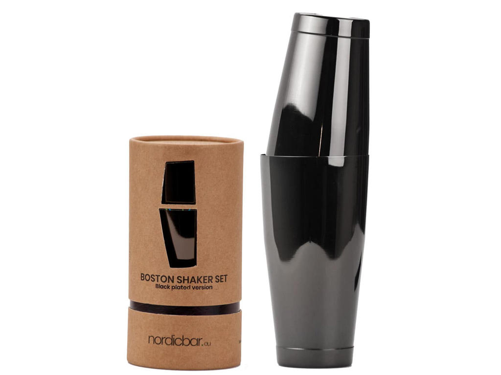 Nordicbar Boston Shaker Tin/Tin 75 cl Black
