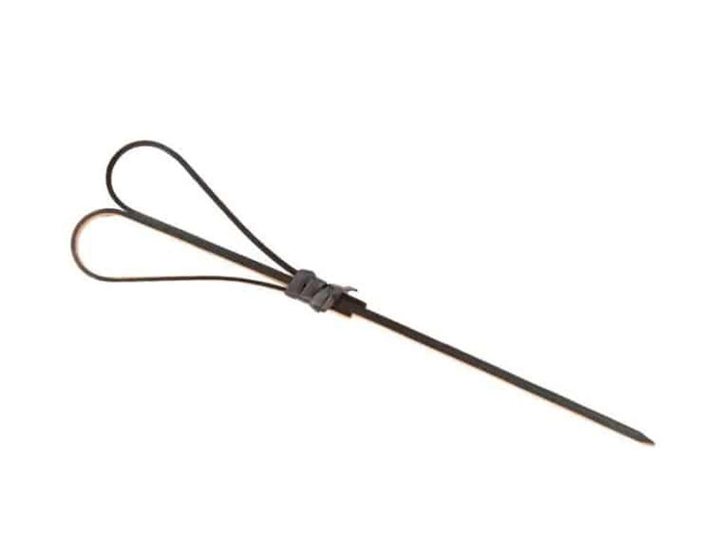 Bambus Sort Hjerte 12 cm 100 stk