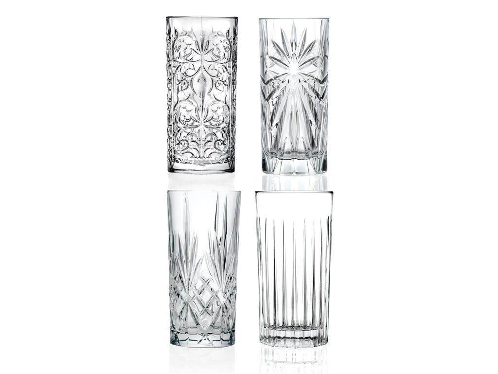 RCR Mixology Highball Glas-sæt (4 stk)