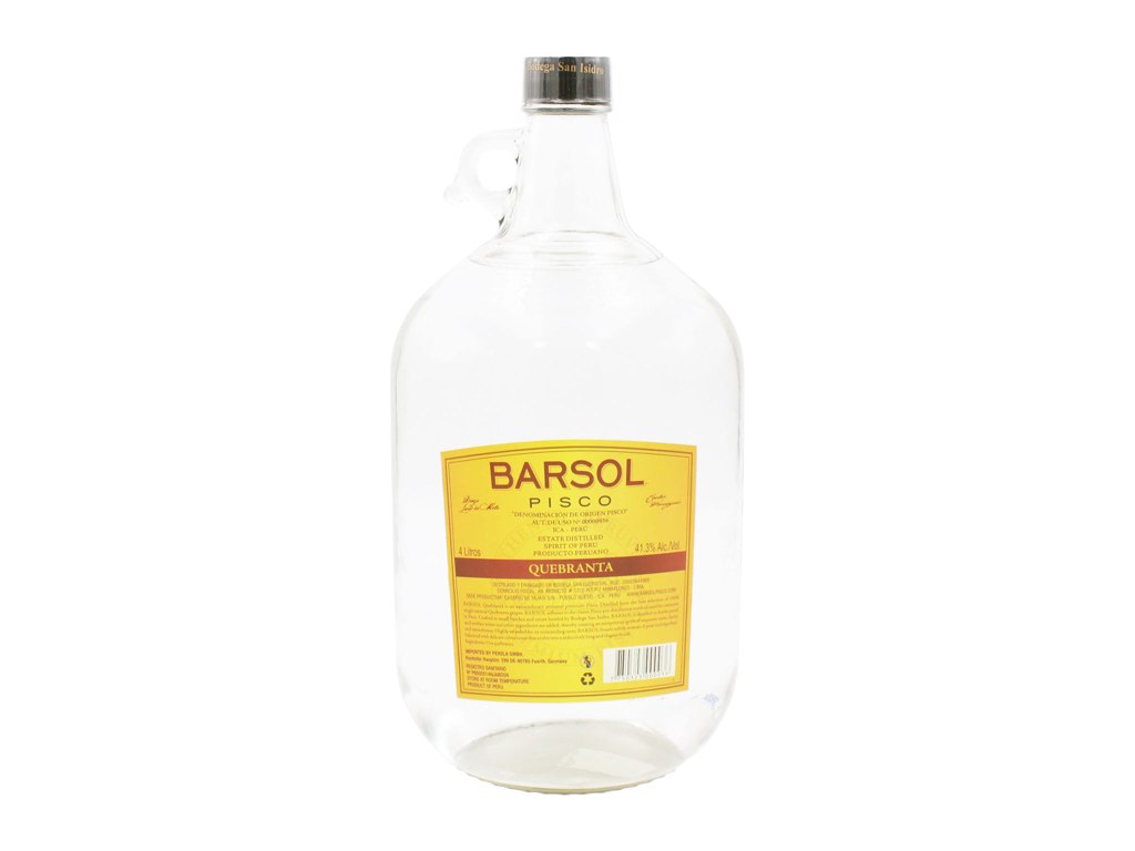 Barsol Puro Quebranta Pisco 4L