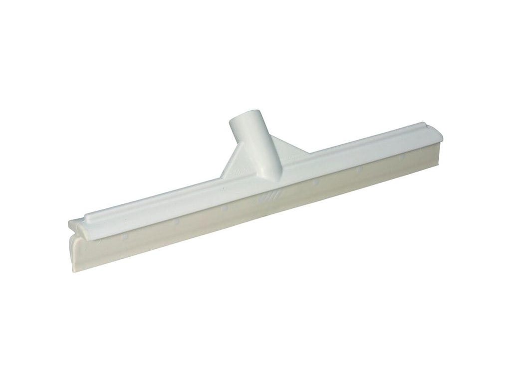 Gulvskraber Vikan hvid, TPE gummi/PP, 40 cm, med gevind, enkeltblad, stk