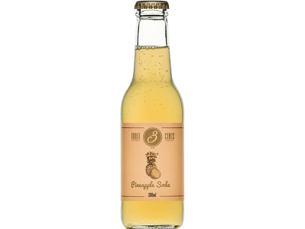 3 Cent Pineapple, 24 stk, 20cl
