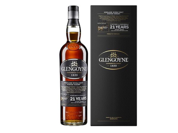 Glengoyne 21yo Whisky, Flaske og gaveæske