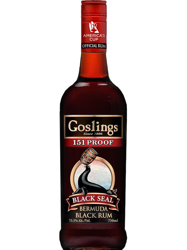Goslings Black Seal 151 Proof Rum, Flaske