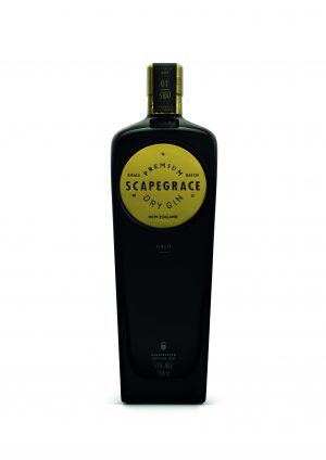 Scapegrace gold Premium Dry Gin, Flaske