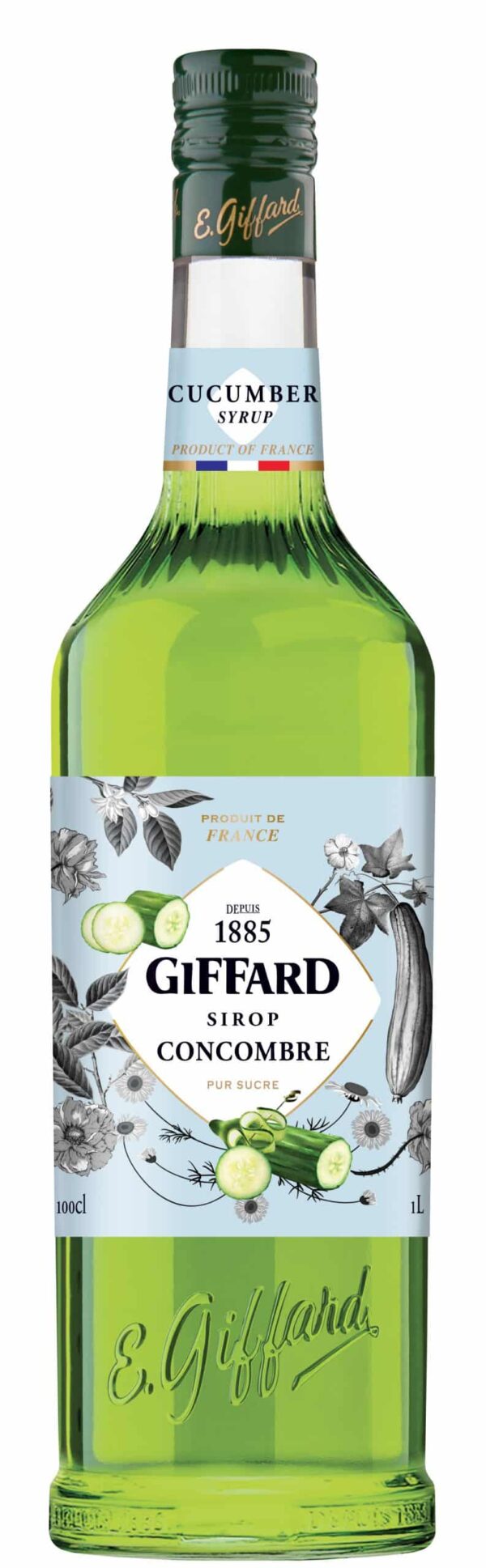 Giffard Cucumber Syrup, Flaske