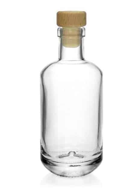 Glas Sampleflaske 20 cl m. træprop