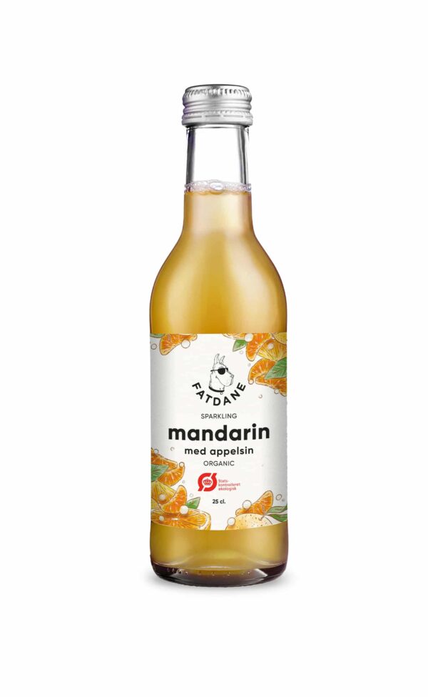 Fatdane Mandarin med Appelsin øko, 20 cl. 24 stk