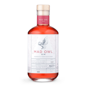 Mad Owl Gin Rhubarb, Flaske