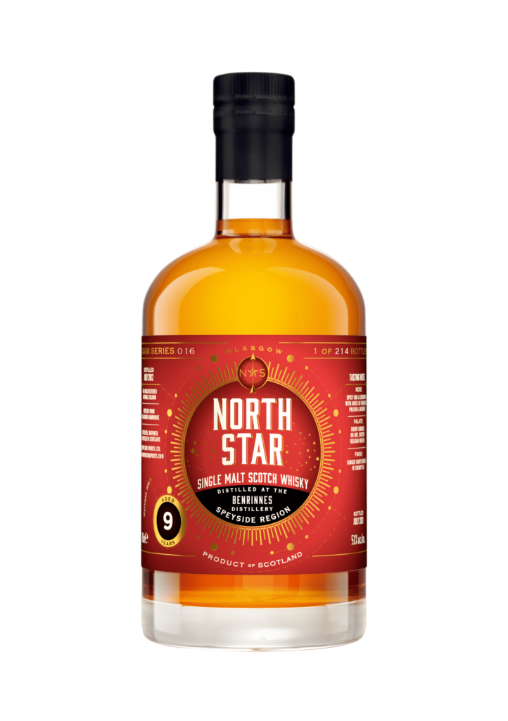 North Star Benrinnes Whisky, Flaske