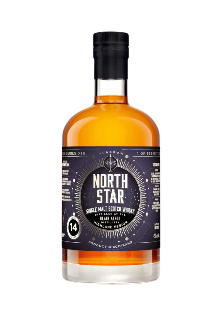 North Star Blair Athol Whisky, Flaske