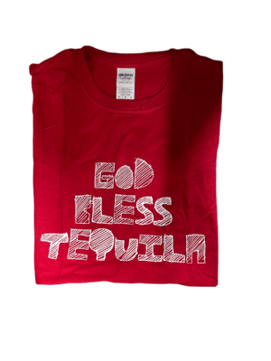 Calle 23 T-Shirt Rød "Tequila makes me smarter"