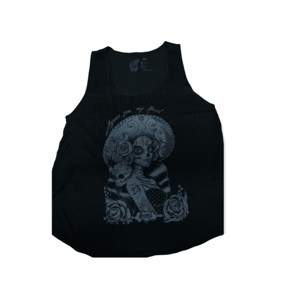 Calle 23 Tank Top Sort "I gave you my heart"