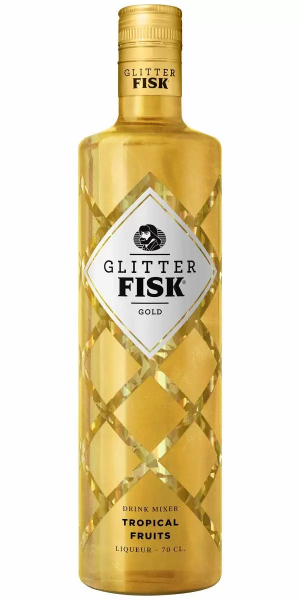 Glitter Fisk Gold